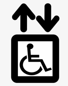 Aiga Elevator Handicap - Elevator Sign, HD Png Download, Transparent PNG