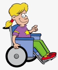 Disabled Deprived From Their - Girl In A Wheelchair Clipart, HD Png Download, Transparent PNG