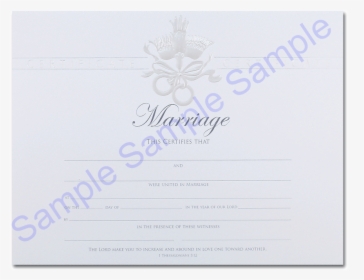 Wedding Certificate - Pearly Dove - Floral Design, HD Png Download, Transparent PNG