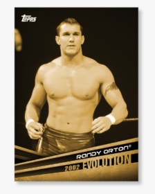 2018 Topps Wwe Randy Orton Evolution Poster Gold Ed - Wwe Evolution 2002 And 2018, HD Png Download, Transparent PNG