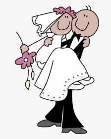 Casamento Kartun Wedding Pinterest - Funny Bride And Groom Cartoon, HD Png Download, Transparent PNG