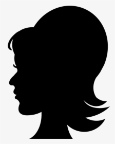 Png Silhouette Woman Head Transparent Silhouette Woman - Girl Head Silhouette Transparent Background, Png Download, Transparent PNG