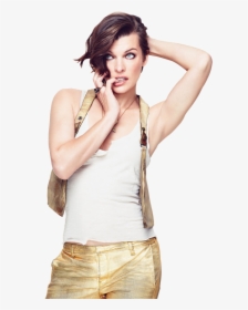 Milla Jovovich Png Free Image - Milla Jovovich And Margot Robbie, Transparent Png, Transparent PNG