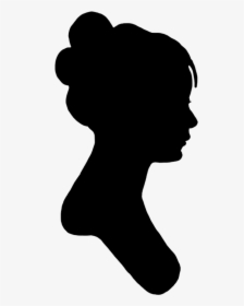 Profile Picture Silhouette At - Victorian Woman Silhouette Profile, HD Png Download, Transparent PNG