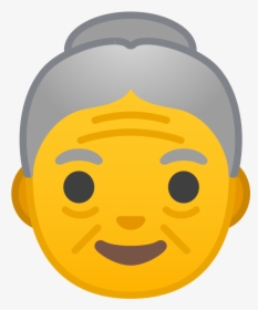 Old Woman Icon - Old Woman Emoji, HD Png Download, Transparent PNG