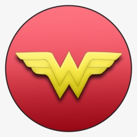 Wonder Woman Symbol Png - Circle, Transparent Png, Transparent PNG