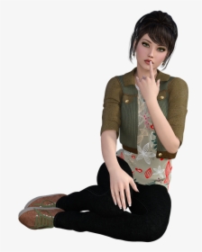 Women Nice Young Isolated Girl Attractive Model - Young Girl Hot Png, Transparent Png, Transparent PNG