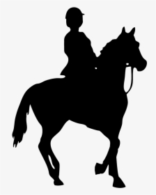 Horse Silhouette - Horse And Rider Silhouette Png, Transparent Png, Transparent PNG
