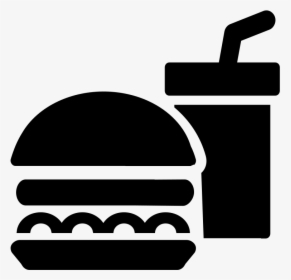 Junk Eating Food Drink Fast Icon Clipart - Food Black And White Icon, HD Png Download, Transparent PNG