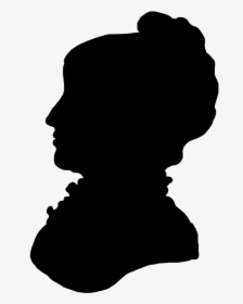 Victorian Era Silhouette Female Clip Art - Old Woman Face Silhouette, HD Png Download, Transparent PNG