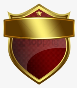 Gold Image With Transparent - Shield Logo Gold Png, Png Download, Transparent PNG