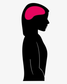 Collection Of In - Woman With Brain Clipart, HD Png Download, Transparent PNG
