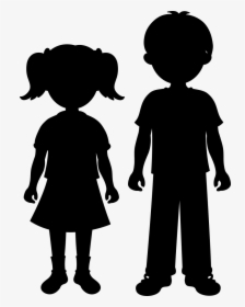 Stuffed Animals & Cuddly Toys Wild Republic Hansa Baby - Boy And Girl Silhouette, HD Png Download, Transparent PNG