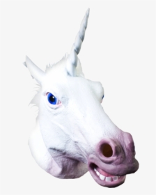 #aesthetic #horse #unicorn #white #mask #unicornio - Unicorn Head Transparent Overlay, HD Png Download, Transparent PNG