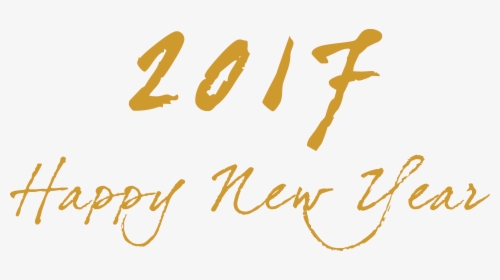 Transparent Happy New Year 2017 Png - Calligraphy, Png Download, Transparent PNG