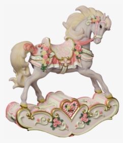 Hearts & Roses Rocking Horse   Class Lazyload None - Pretty Carousel Rocking Horse Figurine, HD Png Download, Transparent PNG