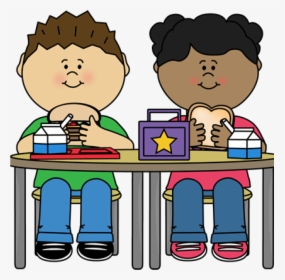 School Lunch Clipart School Lunch Clip Art School Lunch - Boy Eating Lunch Clipart, HD Png Download, Transparent PNG