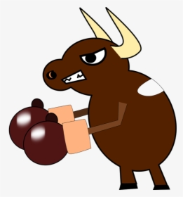Cow With Boxing Gloves, HD Png Download, Transparent PNG