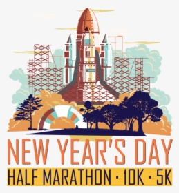 New Year S Day - New Year's Virtual Run 2018, HD Png Download, Transparent PNG