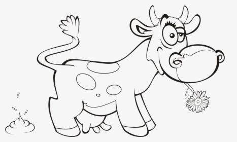 Dairy Cattle Drawing Calf Coloring Book Cc0 - Krówka Kolorowanka, HD Png Download, Transparent PNG