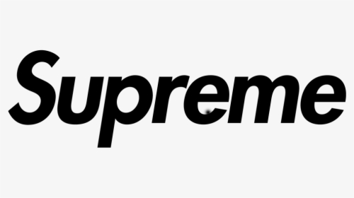 Black Supreme Logo Png, Transparent Png, Transparent PNG