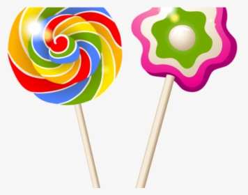 Lollipop Cotton Candy Chocolate Bar Clip Art - Transparent Background Sweets Clipart, HD Png Download, Transparent PNG