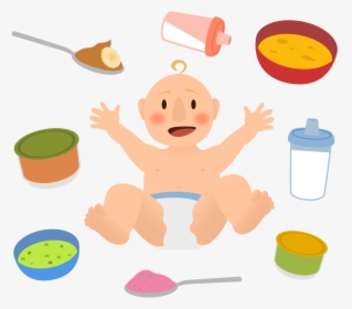 Apple Clipart Healthy Food - Nutrition For Babies, HD Png Download, Transparent PNG
