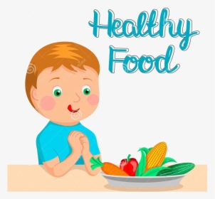 Eating Healthy Clipart Food Station Magnificent Free - Healthy Food Eating Images Cartoon, HD Png Download, Transparent PNG