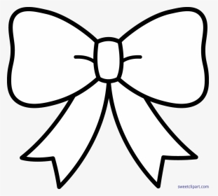 Cute Bow Black White Clip Art - Bow Clipart Black And White, HD Png Download, Transparent PNG