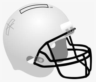 Football Helmet Png Free Download - White Blue Football Helmet, Transparent Png, Transparent PNG