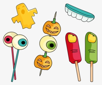 Transparent Halloween Candy Bowl Clipart - Halloween Candy Cartoon, HD Png Download, Transparent PNG