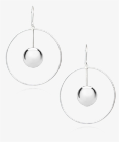 Circle Metallic Earrings - Earrings, HD Png Download, Transparent PNG