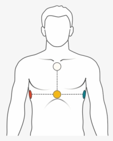 Image Of Position Of Electrodes On Upper Body - Cardiosecur, HD Png Download, Transparent PNG