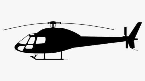 Helicopter Silhouette As-355 - Helicopter Silhouette, HD Png Download, Transparent PNG