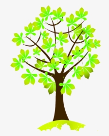 Free Download Autumn Tree Clip Art Clipart Twig Clip - Cute Autumn Tree Drawing, HD Png Download, Transparent PNG