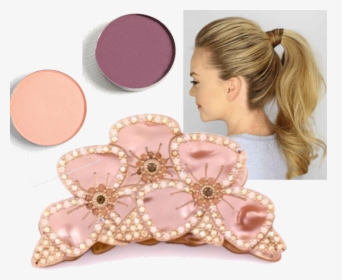 Amazing Flower Hair Clip Claw Mc Davidian France - Hairstyle, HD Png Download, Transparent PNG