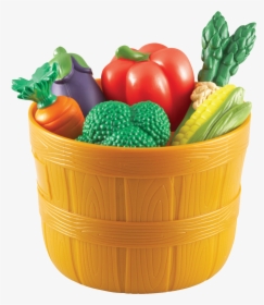 Transparent Verduras Png - Learning Resources Vegetable Basket, Png Download, Transparent PNG