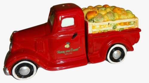 Red Truck Full Of Pears Salt And Pepper Shakers - Pickup Truck, HD Png Download, Transparent PNG