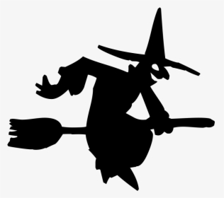 Witchcraft Silhouette Halloween - Witch Vector Free, HD Png Download, Transparent PNG