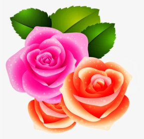 Roses, Flowers, Leaf, Flowering, Bloom, Blossom, Plant - Flor Com Folha Png, Transparent Png, Transparent PNG