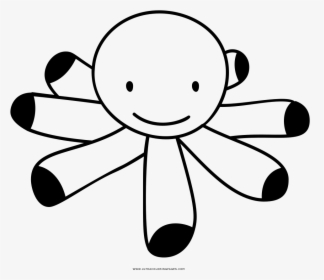 Octopus Coloring Page, HD Png Download, Transparent PNG