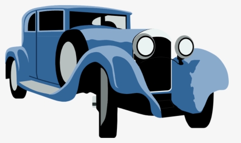 Sports Car Classic Clip Art Classic Car Clip Art - Blue Vintage Car Clipart, HD Png Download, Transparent PNG