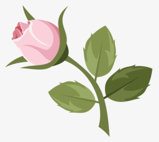 Rose Flower Pink Cartoon Png, Transparent Png, Transparent PNG