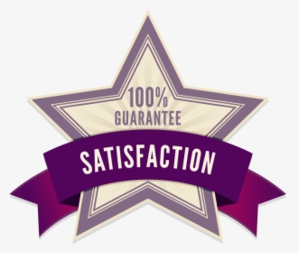 Satisfaction Guarantee Purple Logo , Png Download - Label, Transparent Png, Transparent PNG