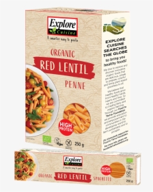 Organic Red Lentil Penne And Spaghetti   Data Fancybox - Explore Cuisine, HD Png Download, Transparent PNG