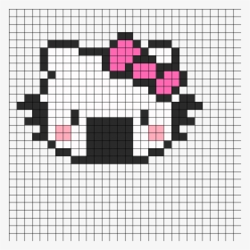 Transparent Hello Kitty Bow Png - Pixel Art Hello Kitty Easy, Png Download, Transparent PNG