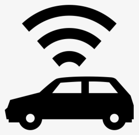 Car With Signal - Car Wifi Icon Png, Transparent Png, Transparent PNG