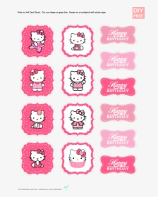 Transparent Hello Kitty Bow Png - Hello Kitty Cupcake Topper, Png Download, Transparent PNG