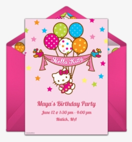 Hello Kitty Birthday Invitations, HD Png Download, Transparent PNG