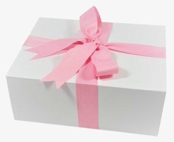 Gift Box With Pink Ribbon - Gift Box Pink Ribbon, HD Png Download, Transparent PNG